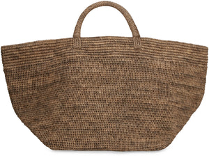 Vanilla raffia tote bag-1